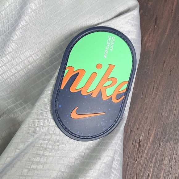 Nike Sportswear NSW Fleece Lined Hooded Jacket Hooded Green Blue Youth Medium - Picture 4 of 8